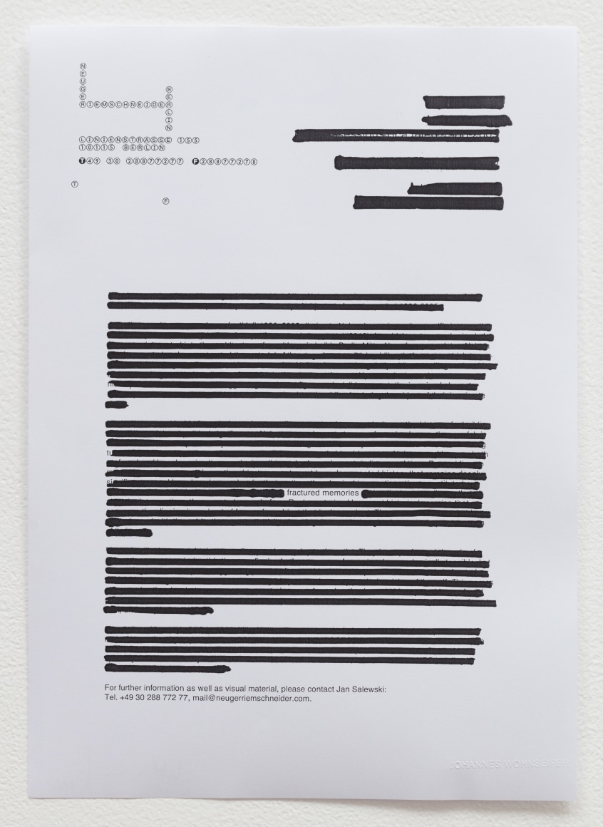 Johannes Wohnseifer, Fractured Memories