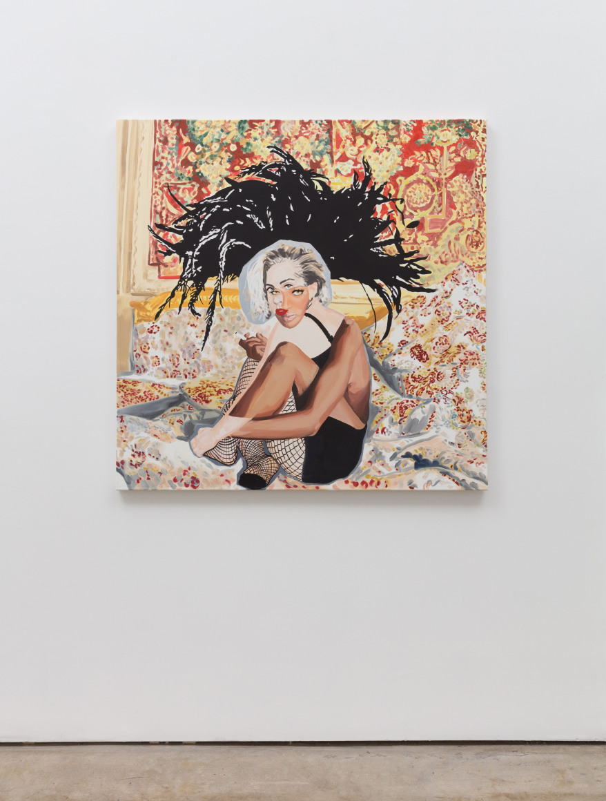 Christiane Lyons, Versace&#039;s Muse: Arrangement in Venetian Red and Golden Naples Yellow, 2018