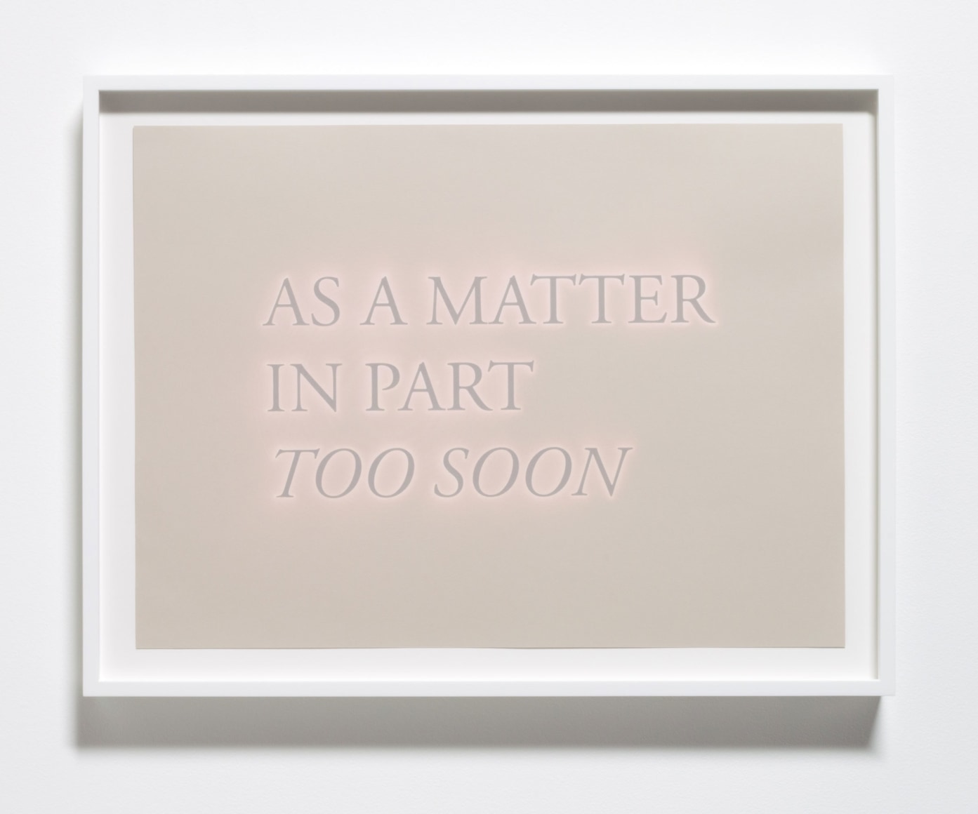 Cody Trepte, As a Matter in Part Too Soon