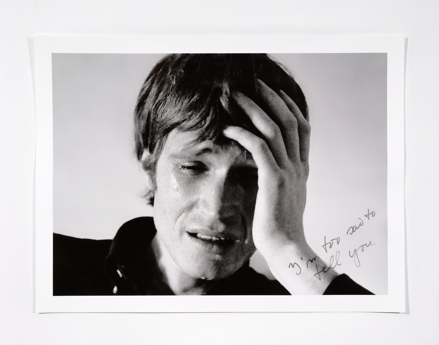 I&rsquo;m too sad to tell you, Digital silver gelatin print on 350 gsm fiber-based paper, unframed