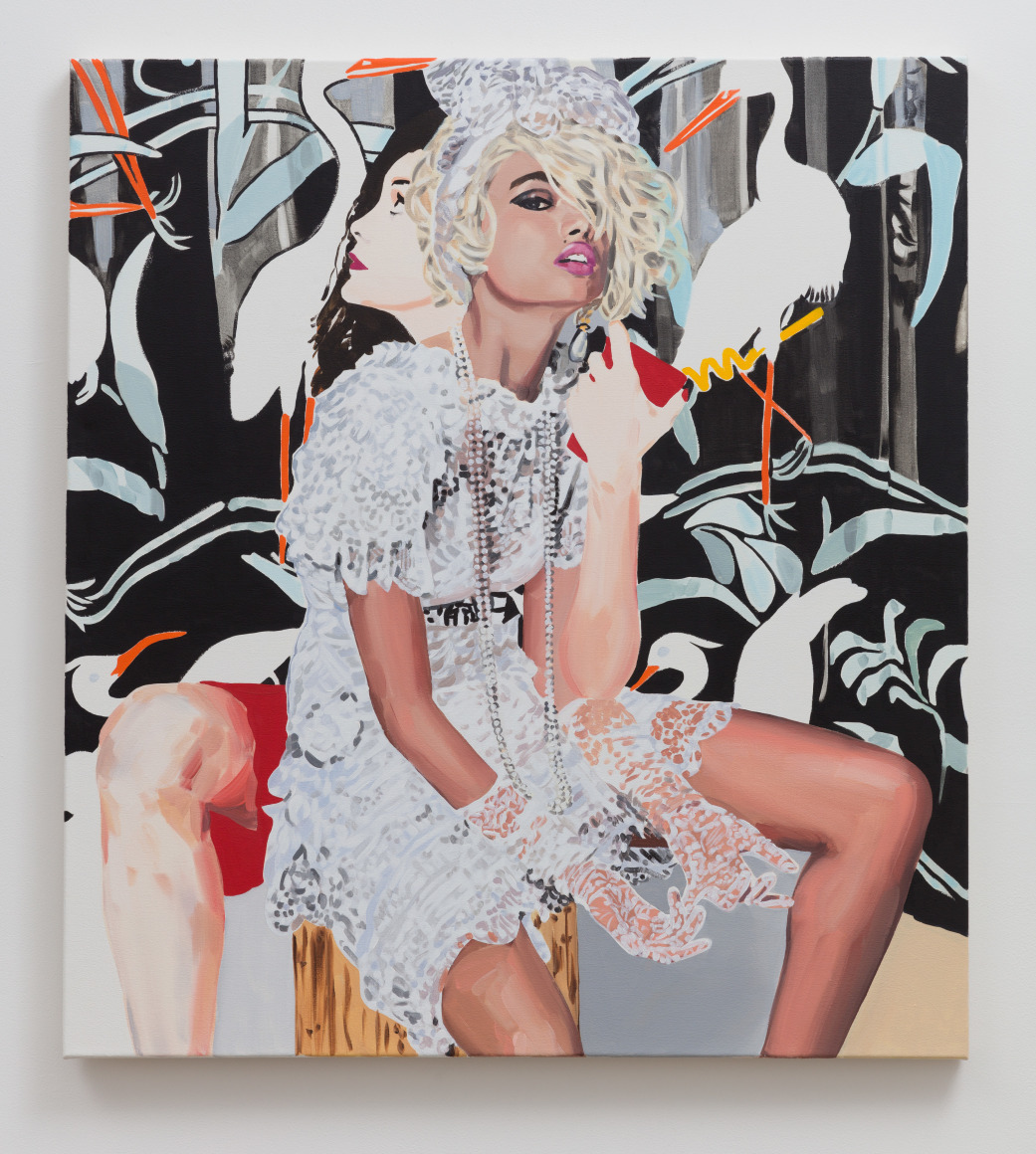 Christiane Lyons, Jenny: Arrangement in Opaline Grey and Titanium White 2