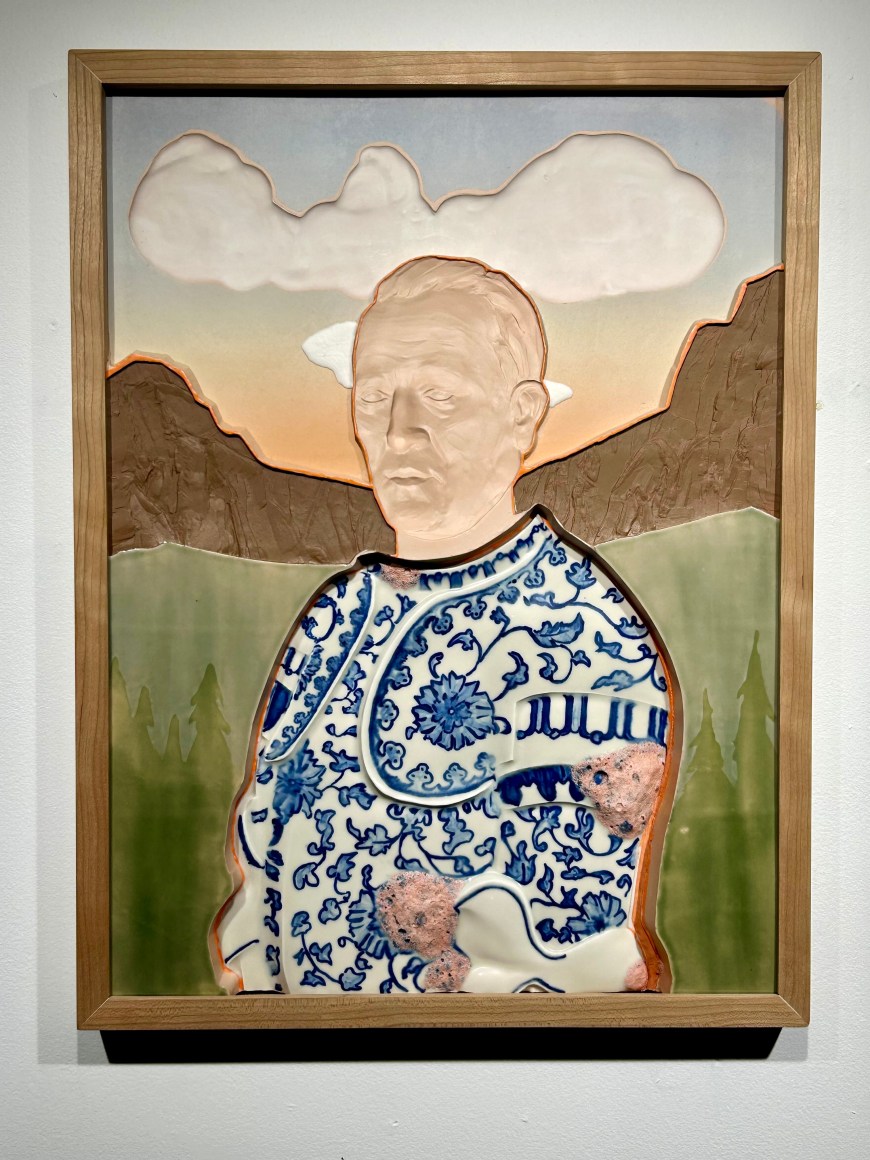 DIRK STASCHKE, Inverted Portrait with Setting Sun (Version 2), 2023