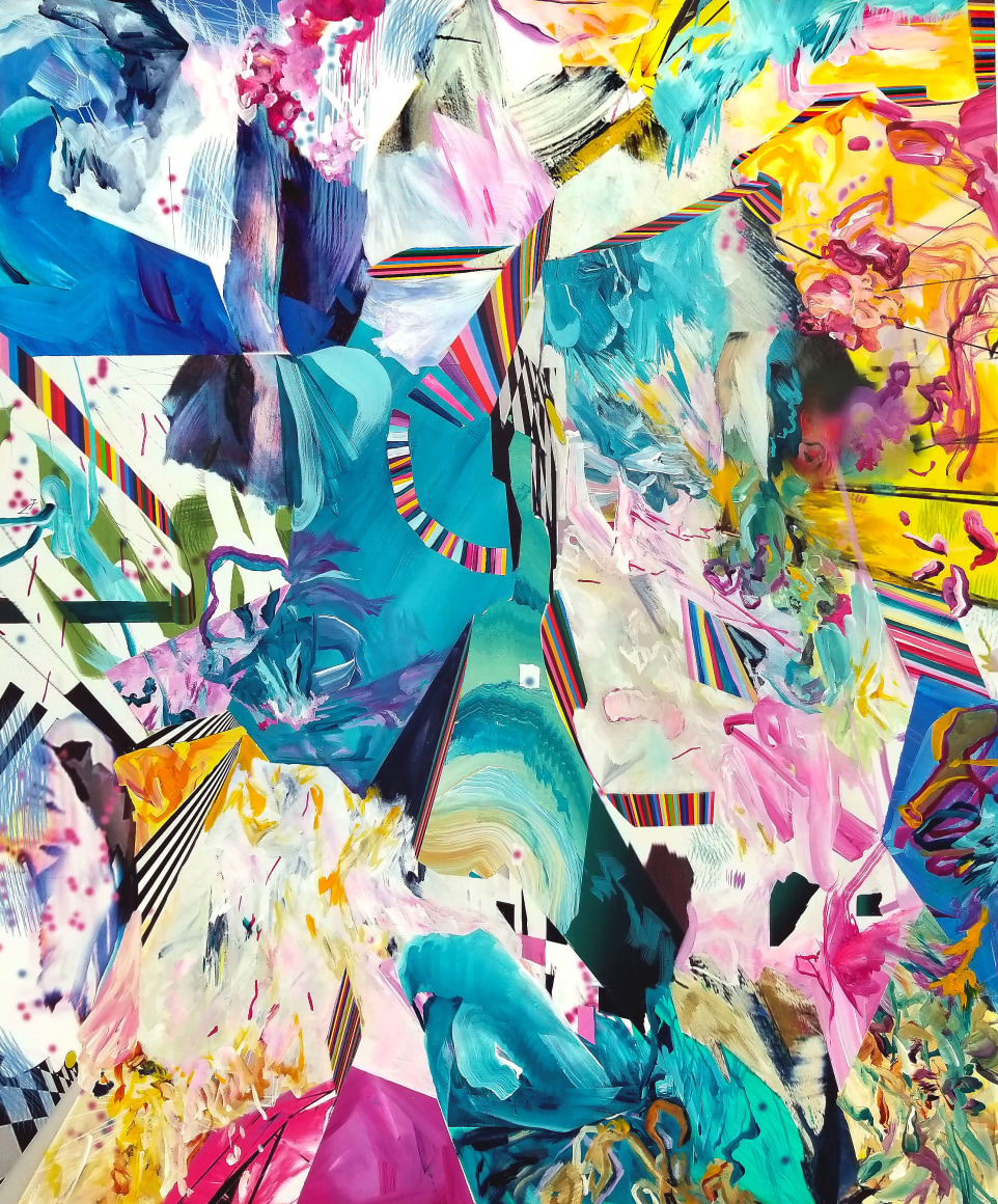 AMY SCHISSEL, Post Digital Landscape: Blue, 2018