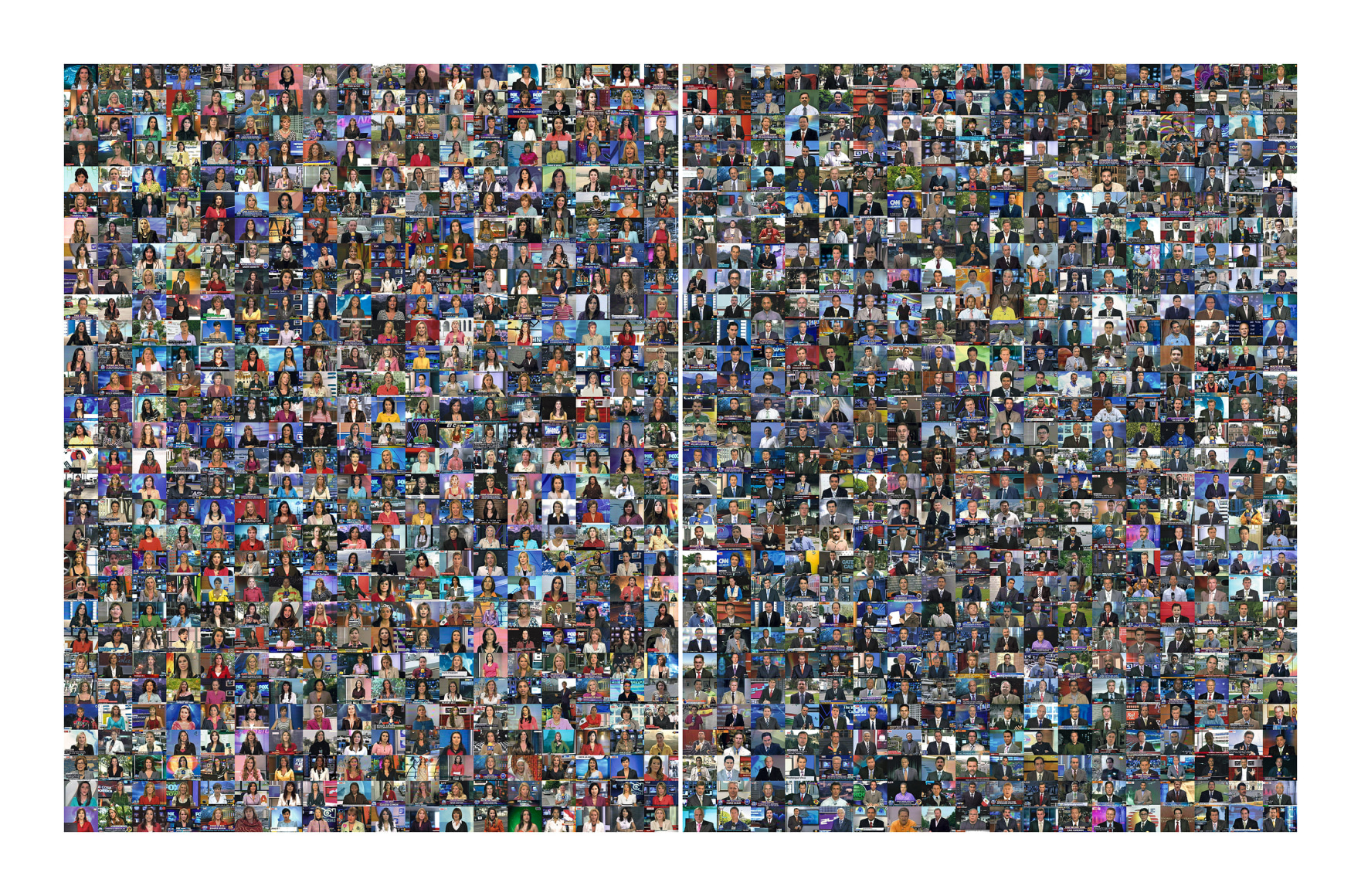 RAFAEL LOZANO-HEMMER Reporters with Borders (Male-Female), 2007