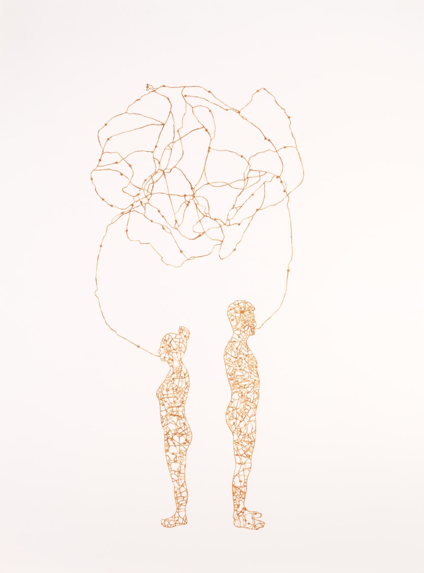 NIKKI ROSATO If I paint us (in gold) V, 2017