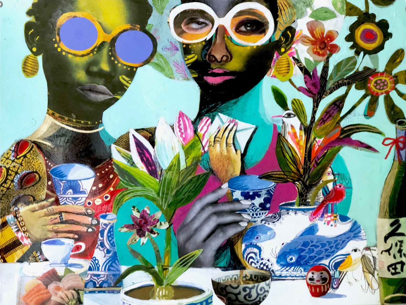 SKIP HILL, Love Garden Party (Blue Shades), 2019