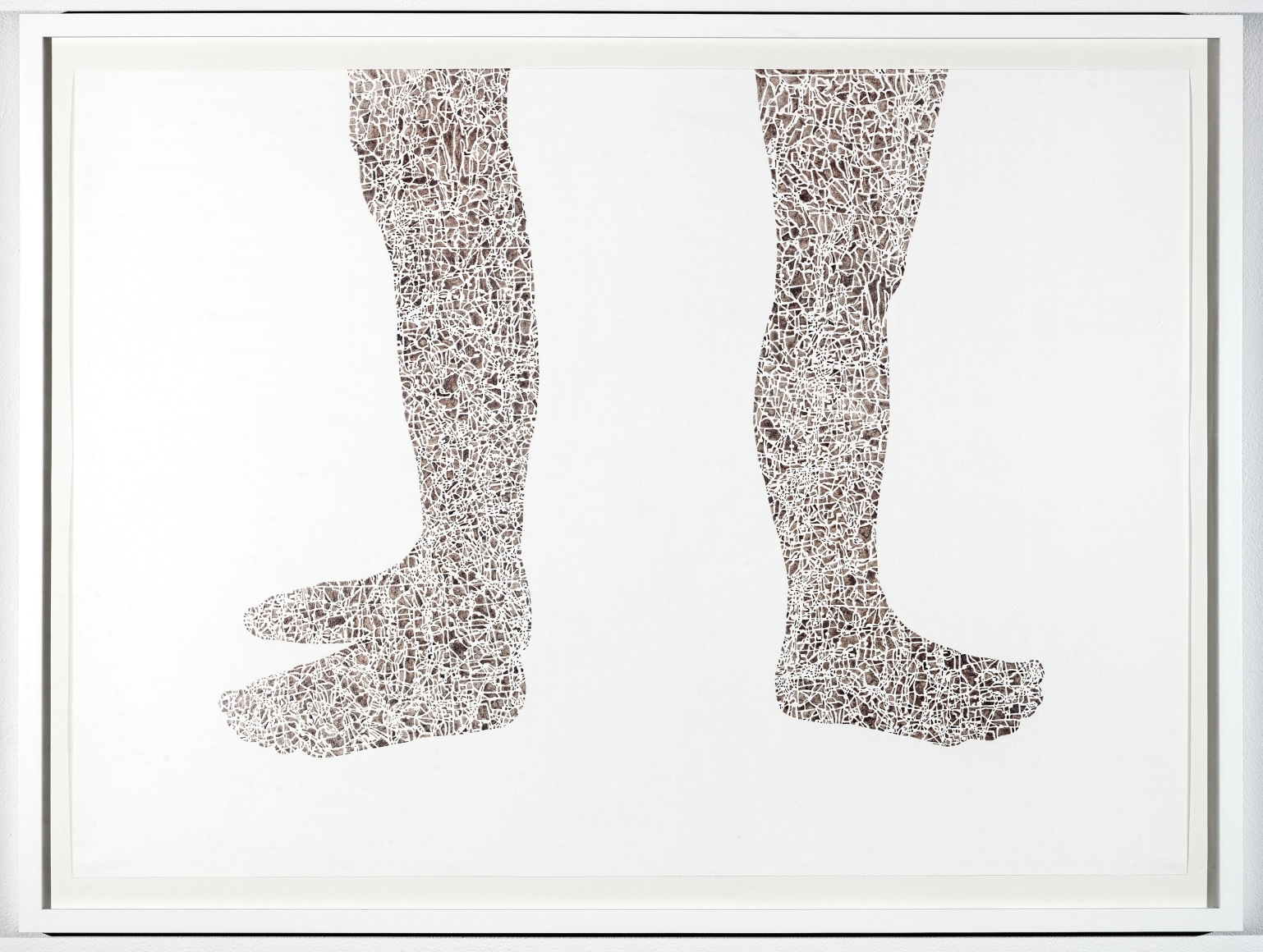 NIKKI ROSATO If I paint us (in platinum) II, 2017