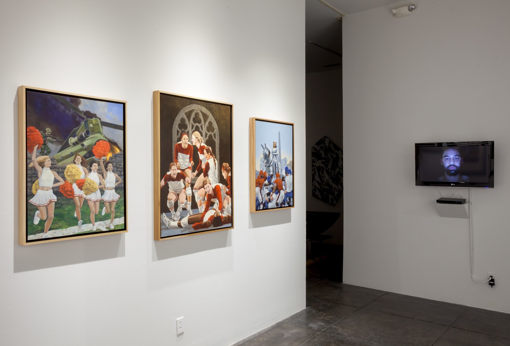 NO DEAD ARTISTS III 18th Annual International Juried Exhibition of Contemporary Art, [Middle Gallery Installtion View]