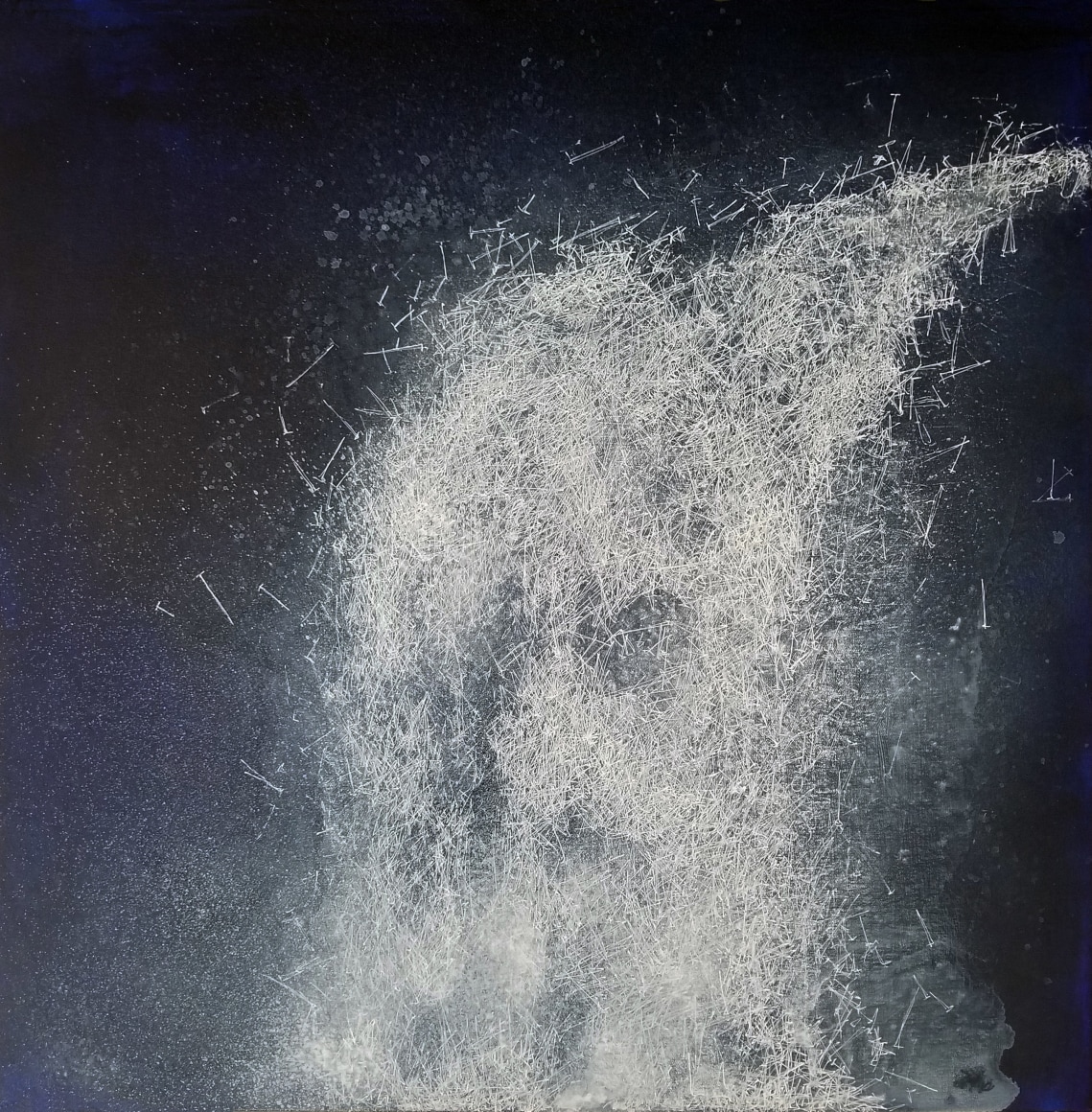 JOHN ADELMAN, 16,423 hand drawn nails, 2018