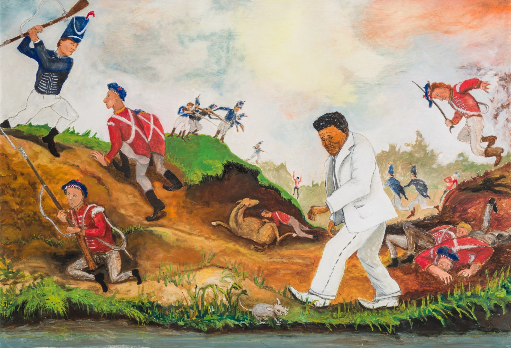 GINA PHILLIPS, Walking Past the Battle of New Orleans, 2025