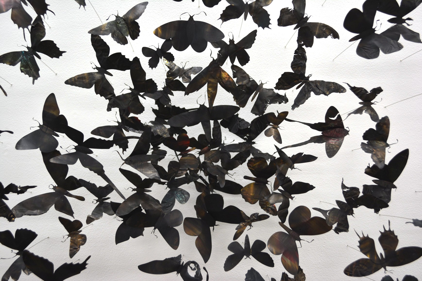 PAUL VILLINSKI, Gyre (blue butterflies), 2017