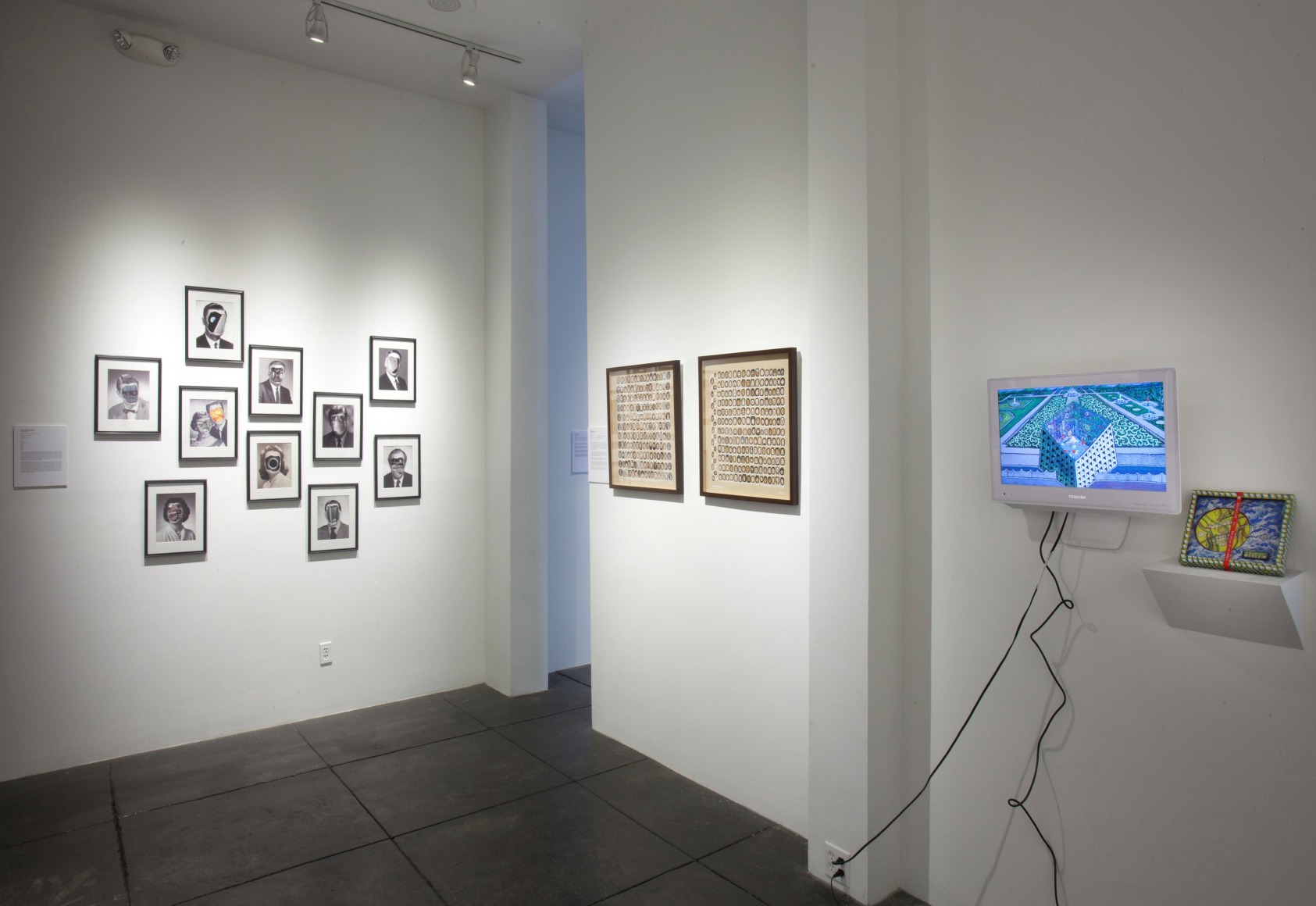 NO DEAD ARTISTS III 16th Annual National Juried Exhibition of Contemporary Art, [Middle Gallery Installtion View]