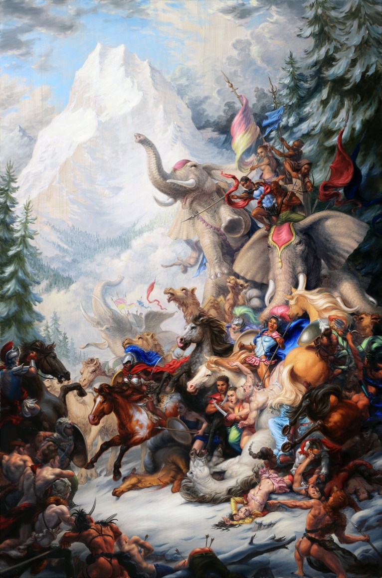 MICHAEL TOLE, Hannah Belle's Army Harrassed By Alpine Tribesmen, 2023