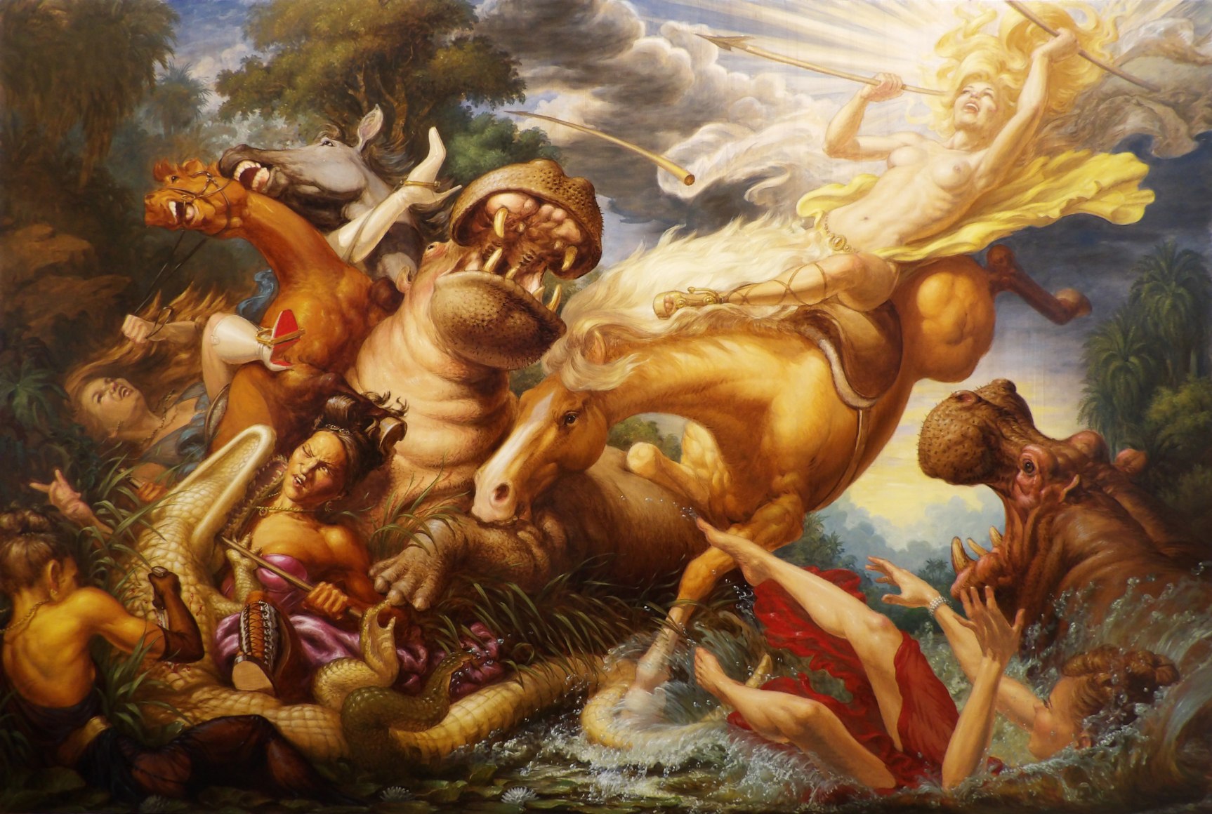 MICHAEL TOLE, The Rescue. Diana and her Acolytes, 2020