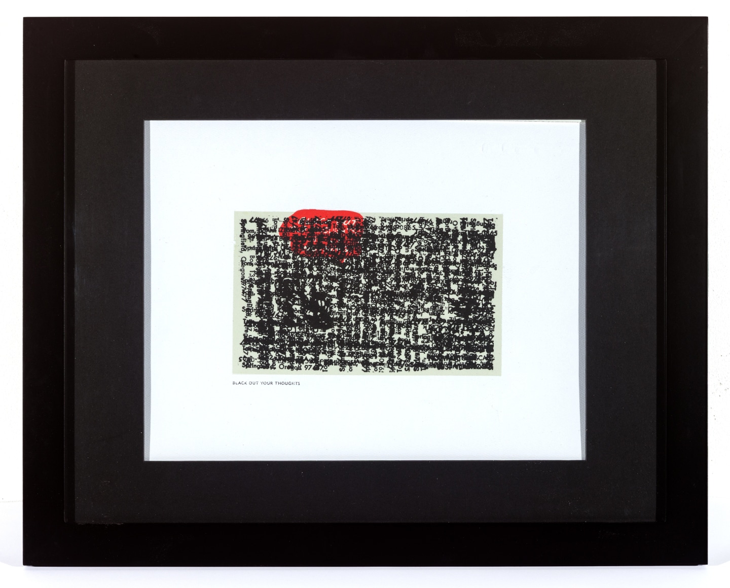 SKYLAR FEIN, Black Out Your Thoughts, 2019