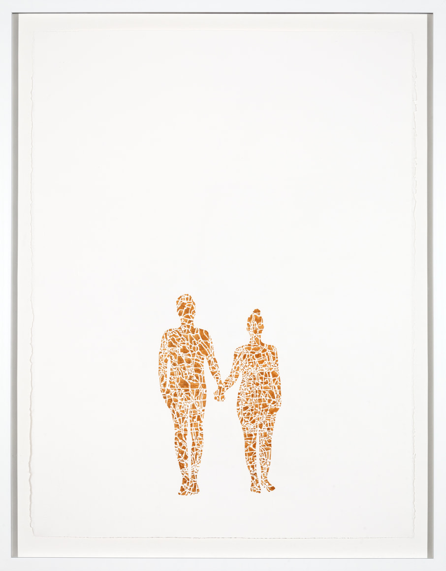 NIKKI ROSATO If I paint us (in gold) III, 2017