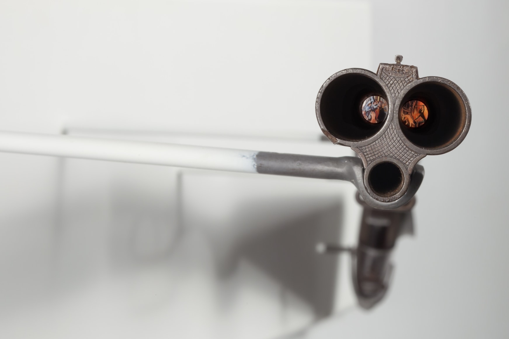 ADAM MYSOCK Looking Down the Barrel of a Gun (Last Judgment)&nbsp;(detail), 2014