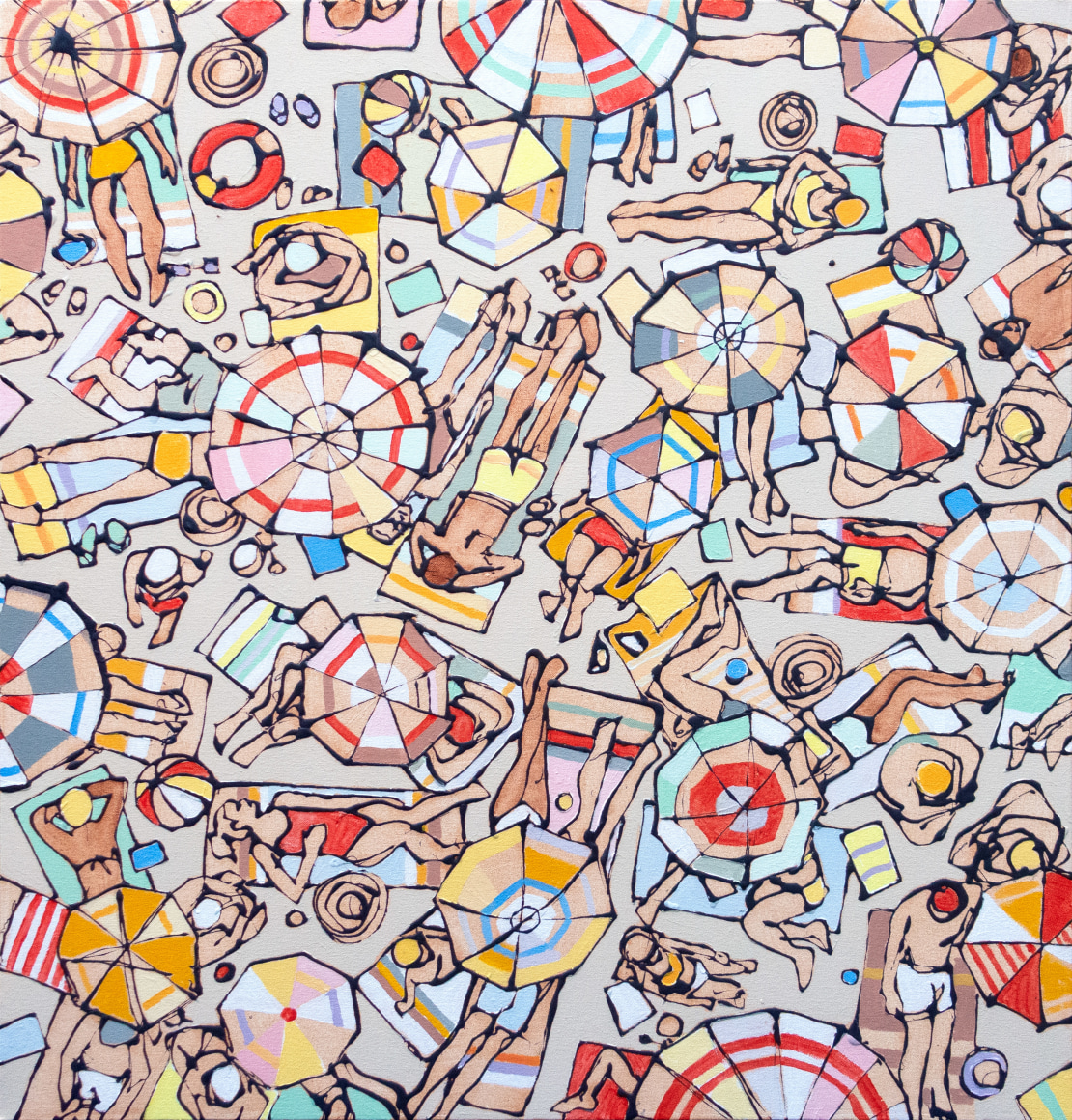 AMANDA JOY BROWN, Aerial Sunbathers, 2019