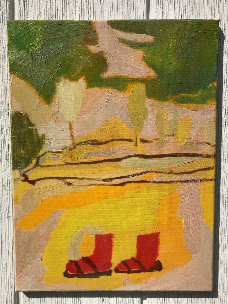LISA SANDITZ, Red Socks, 2021