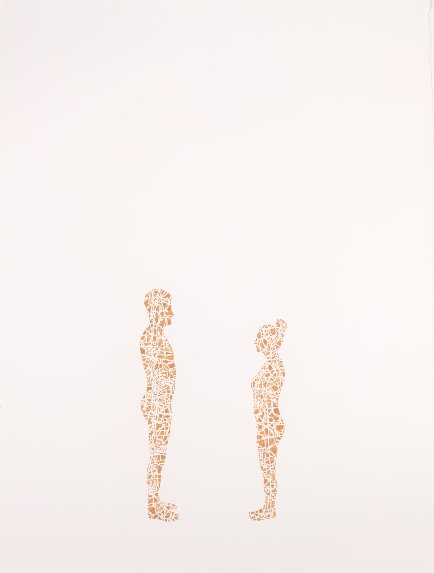 NIKKI ROSATO If I paint us (in gold) IV, 2017