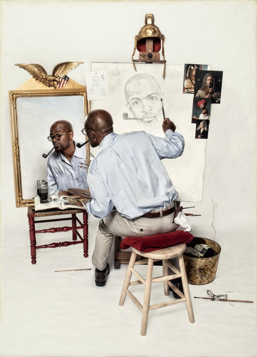 E2 - KLEINVELD & JULIEN, Ode to Rockwell's Triple Self-Portrait, 2017