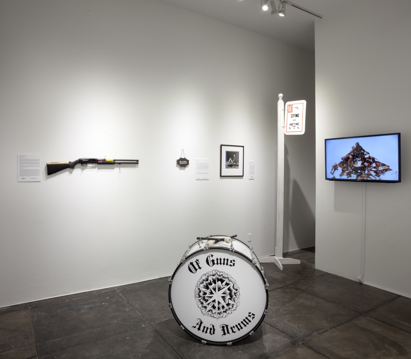 GUNS IN THE HANDS OF ARTISTS III in collaboration with the New Orleans Police Department, City of New Orleans, New Orleans City Council and Youth Empowerment Project, [Main Gallery Installation View]