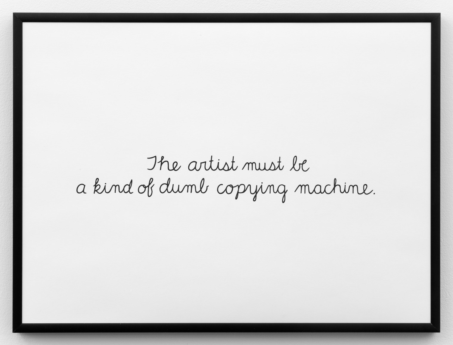 REBBECA KUZEMCHAK, Mantra, or Acconci adapting Lewitt, 2014