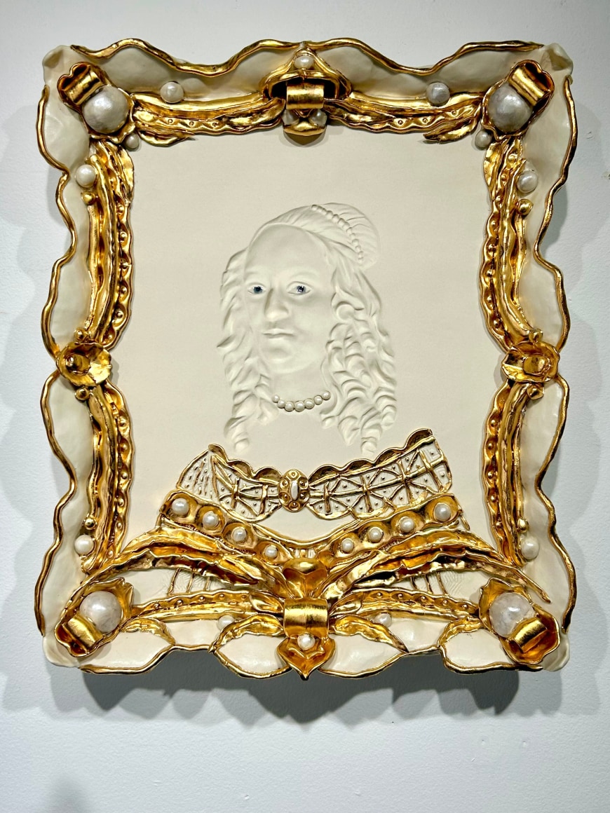 DIRK STASCHKE, Untitled (ornate frame), 2022