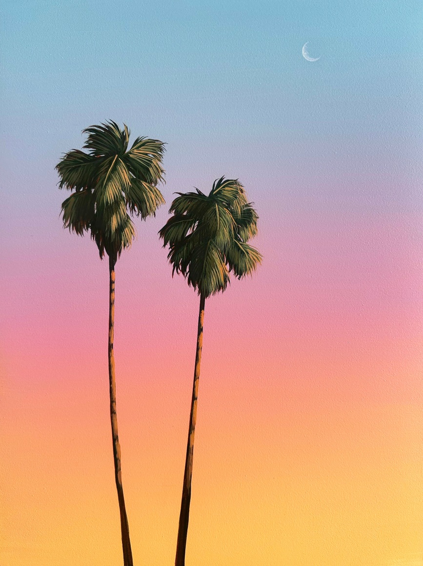 KRISTIN MOORE, Golden Palms (Moonrise), 2025