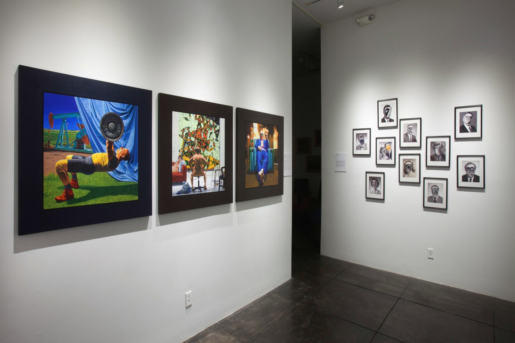 NO DEAD ARTISTS III 16th Annual National Juried Exhibition of Contemporary Art, [Middle Gallery Installtion View]