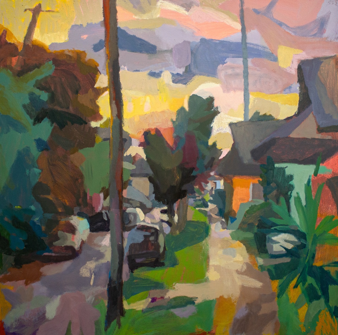 landscape painting in oil paint by Ben Hamburger