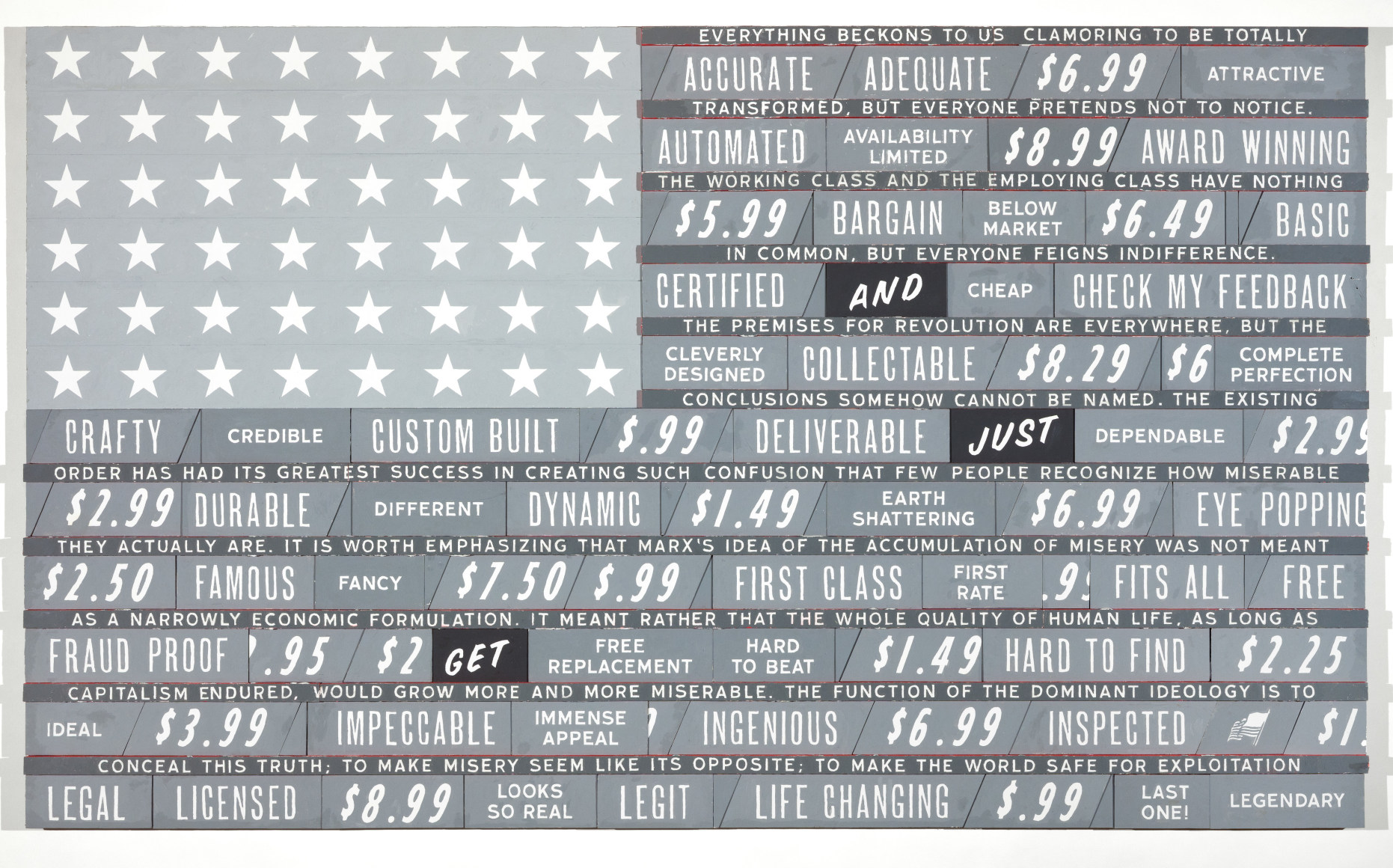 SKYLAR FEIN, Grey Flag for Franklin Rosemont, 2019