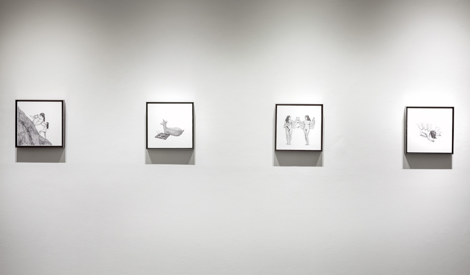 MONICA ZERINGUE |||&nbsp;Goddesses and Monsters, [Main Gallery Installation View]
