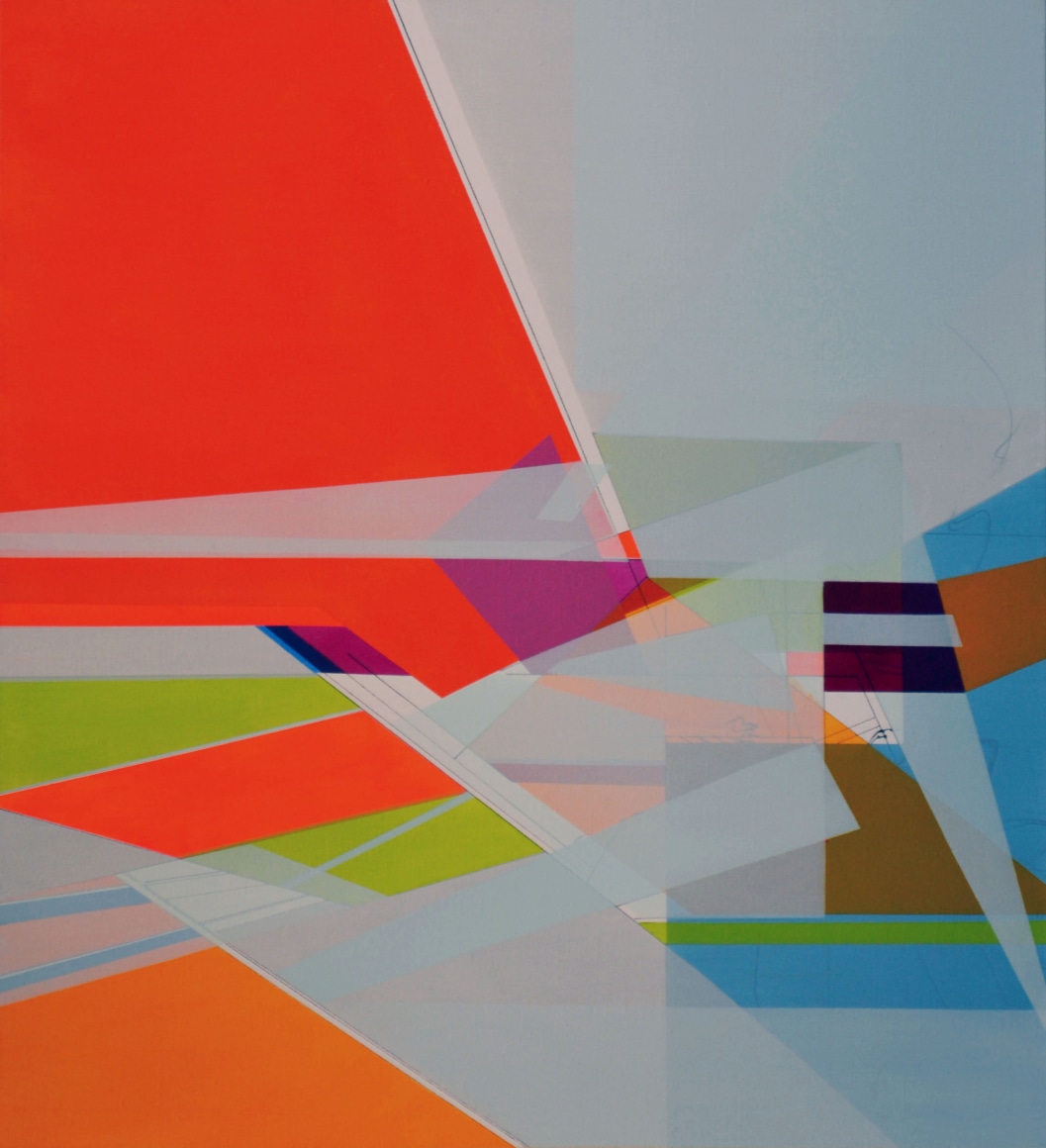 MARNA SHOPOFF Planes, White, Orange, 2015