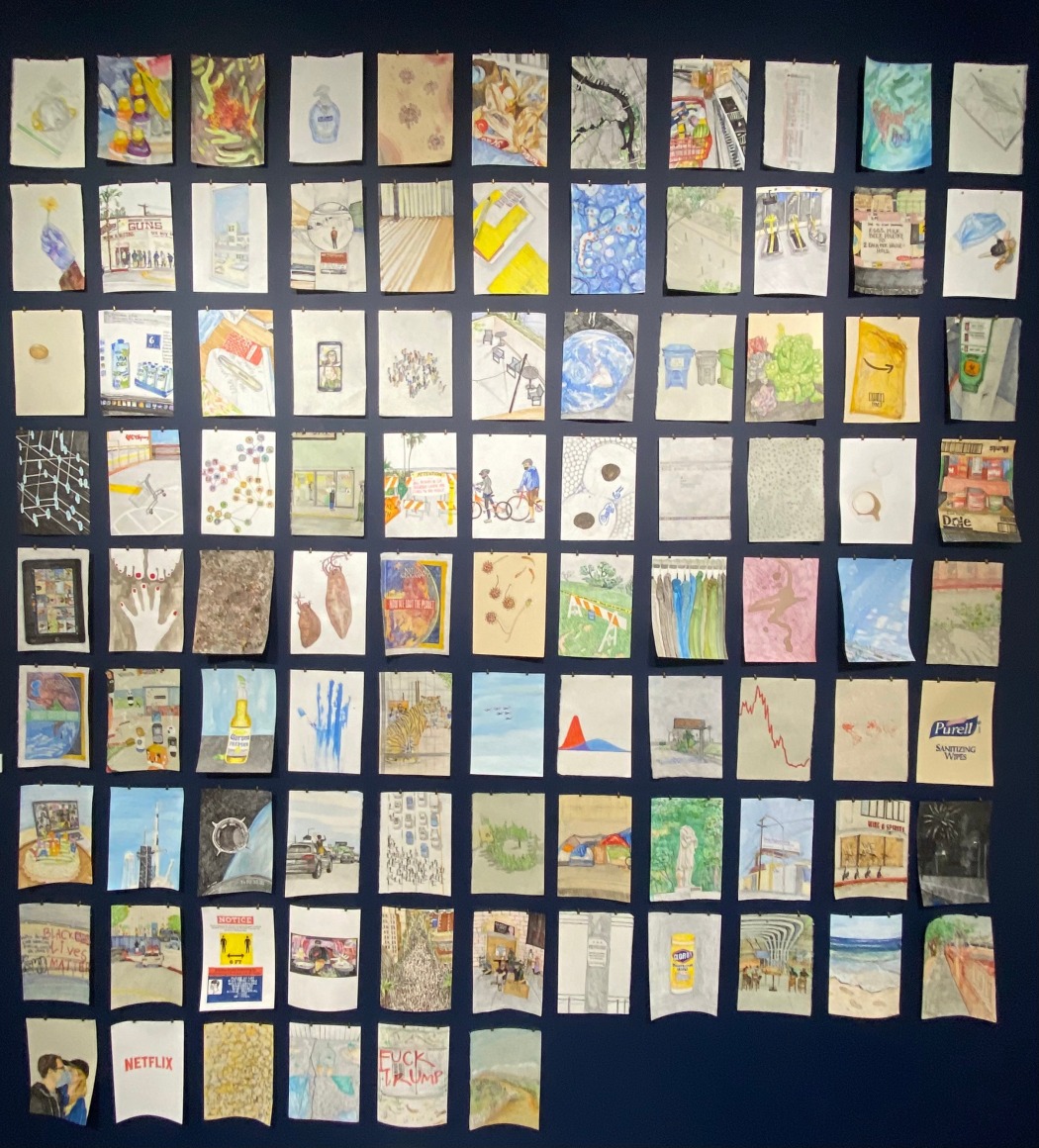 RICHELLE GRIBBLE, Quarantine Life: Daily Art Project in Shelter-in-Place, 1-94, 2020