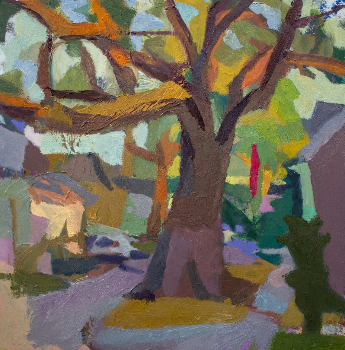 landscape painting in oil paint by Ben Hamburger