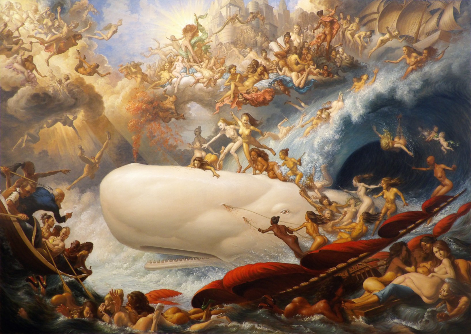 MICHAEL TOLE, The Triumph of Venus and Galatea Over Moby Dick, 2020