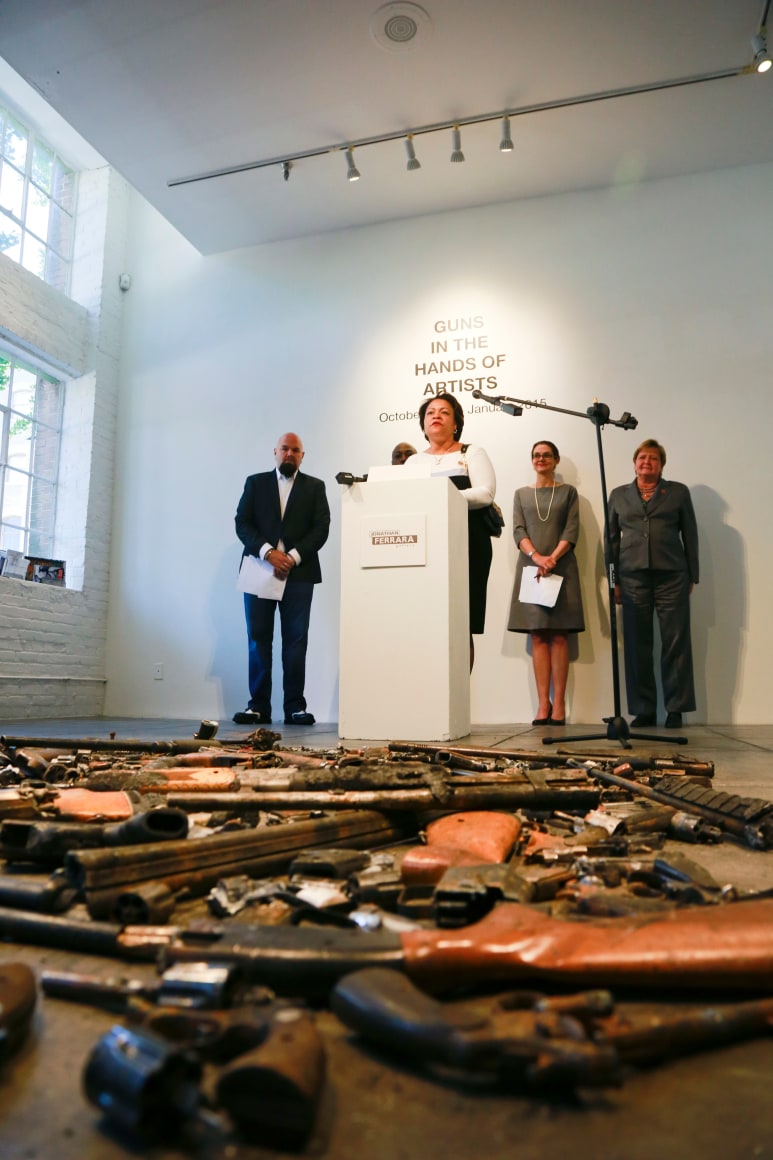 6 April&nbsp;2014 ||| Press Conference |||&nbsp;City Councilmember Latoya Cantrell voices support of &#039;Guns in the Hands of Artists&#039;
