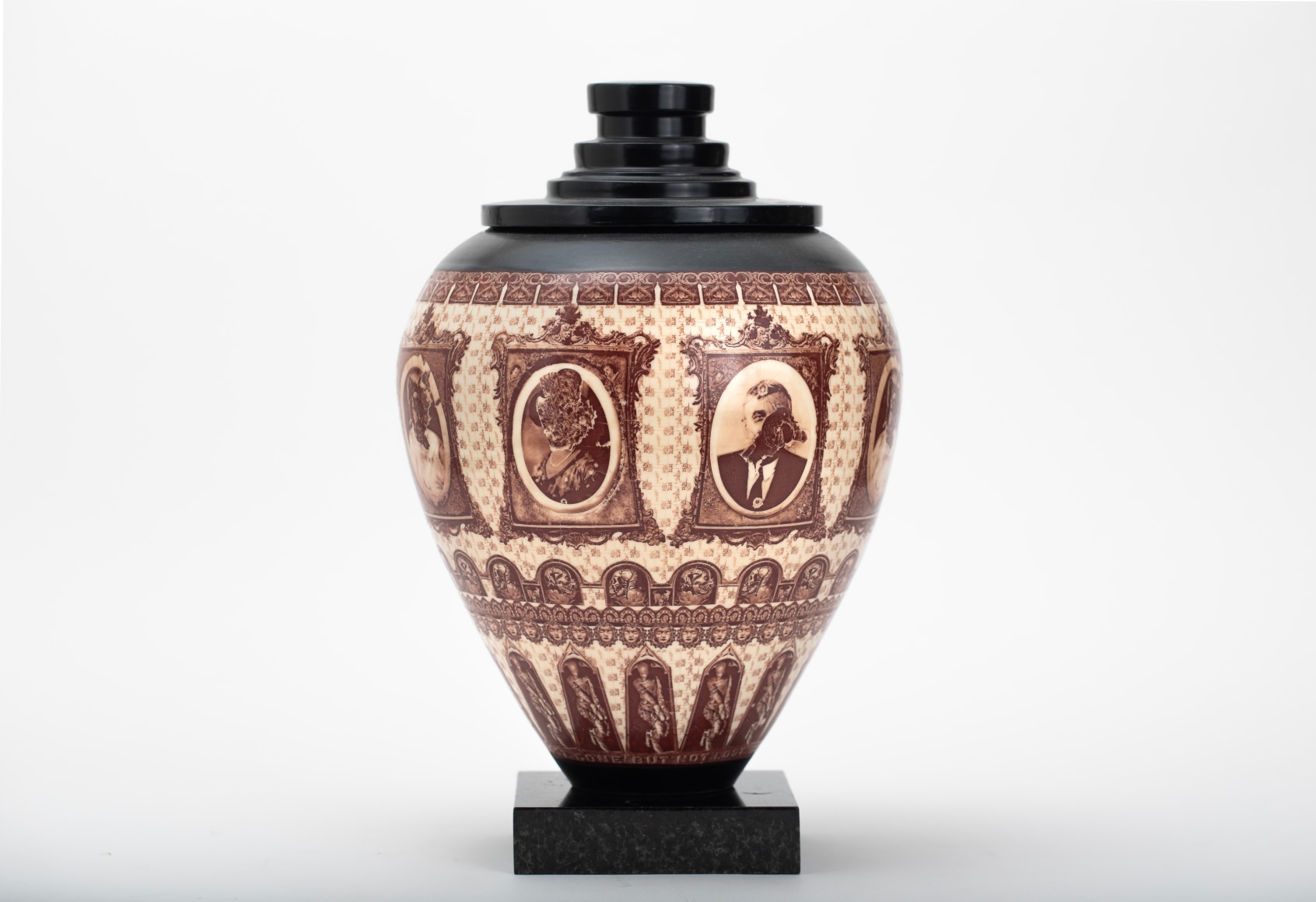 PETER OLSON, Defaced graveyard portraits, 2020