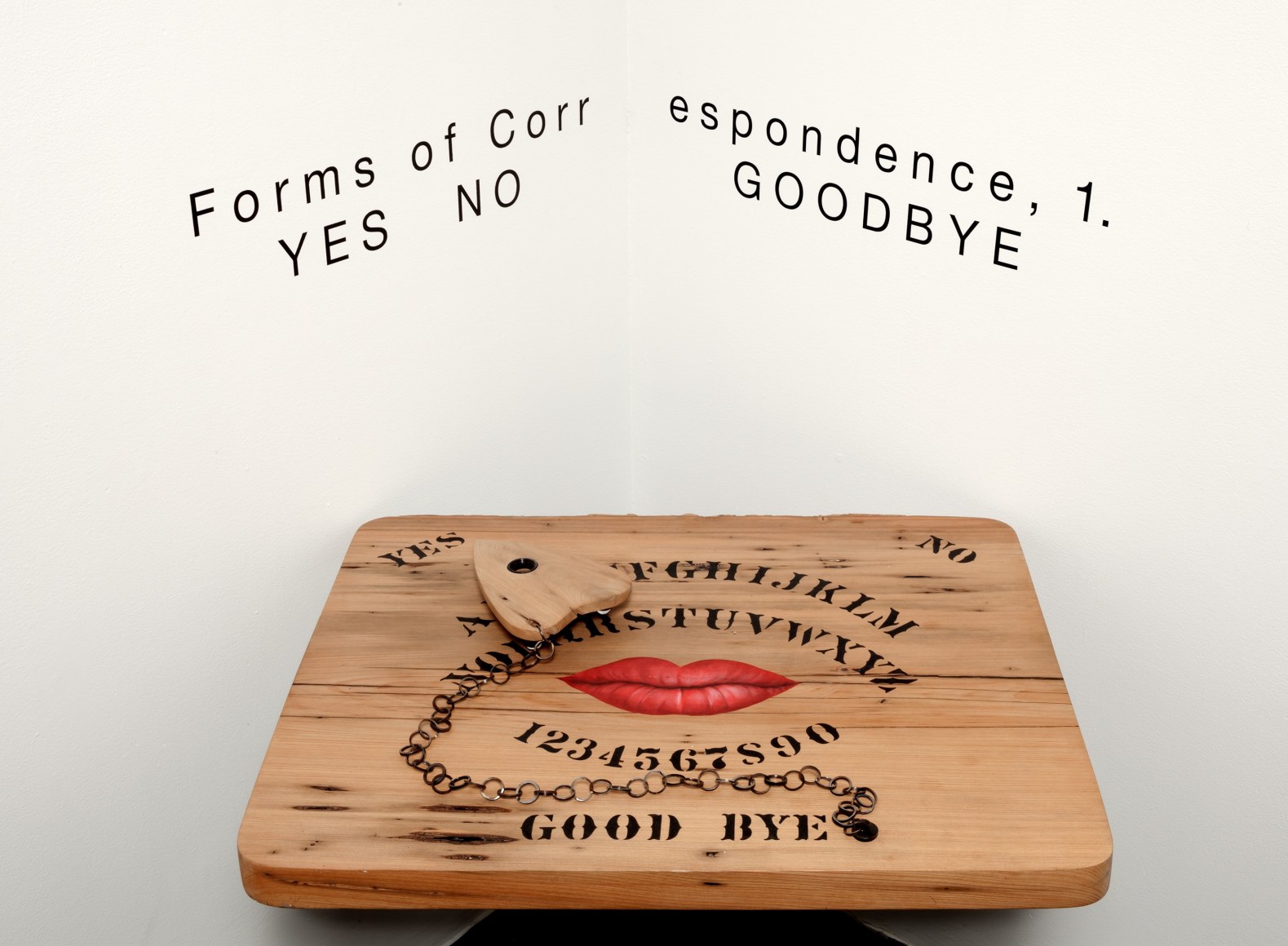 DEBORAH LUSTER Forms of Correspondence, I. (Yes, No, Goodbye)&nbsp;[detail], 2014