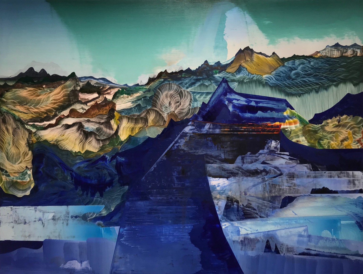 ELLIOTT GREEN, Blue Weight, 2018