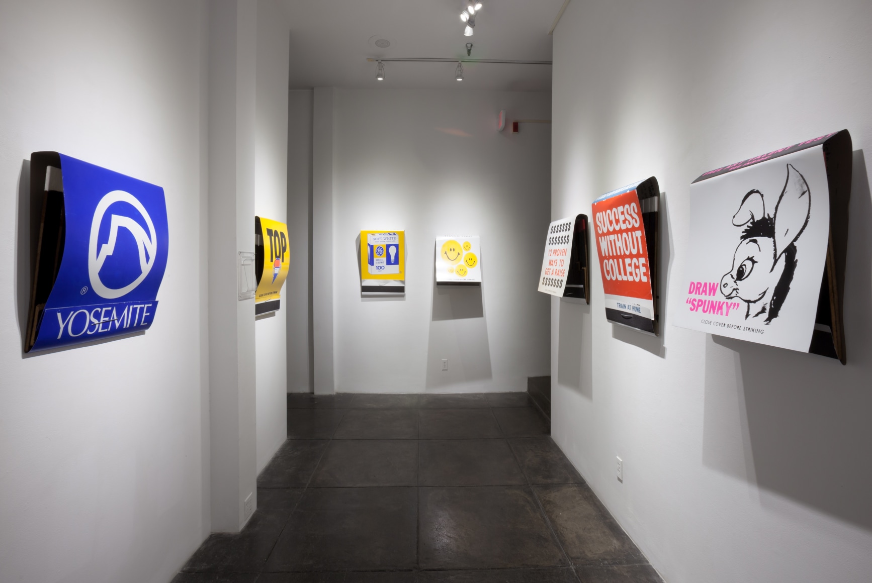 SKYLAR FEIN&nbsp;||| Giant Metal Matchbooks, [Middle Gallery Installation View]