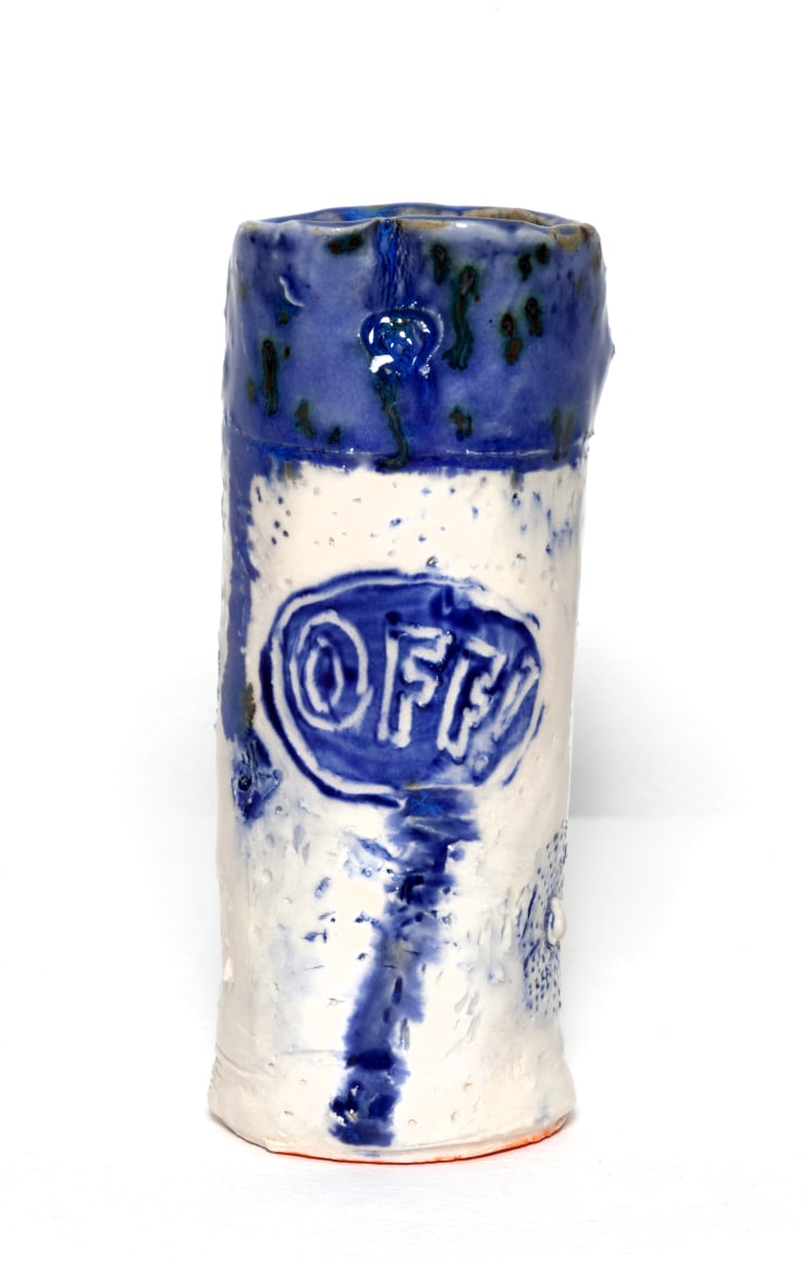 LISA SANDITZ, OFF Canister Highball Glass 1, 2018-2019