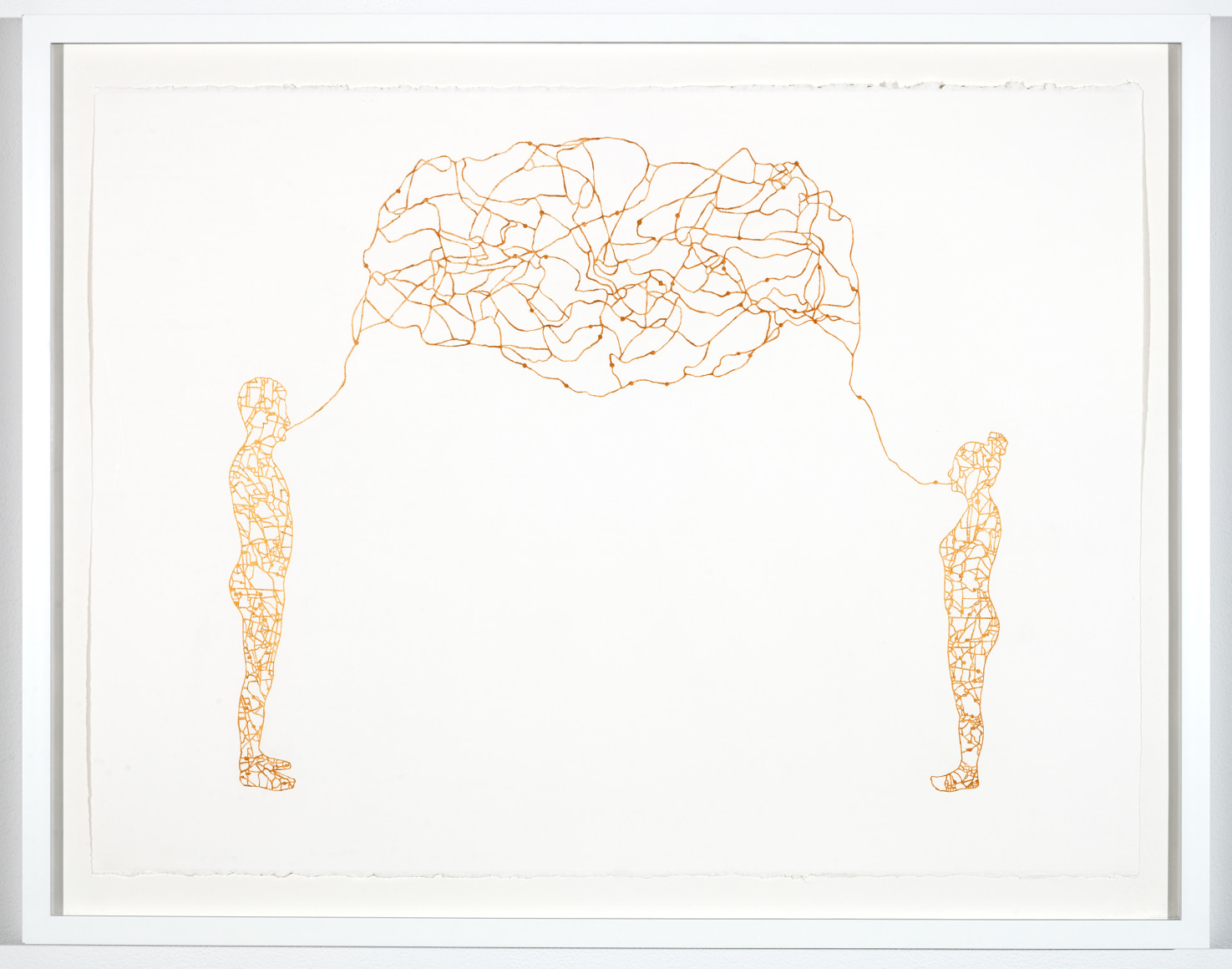 NIKKI ROSATO If I Paint Us (in gold) VI, 2017