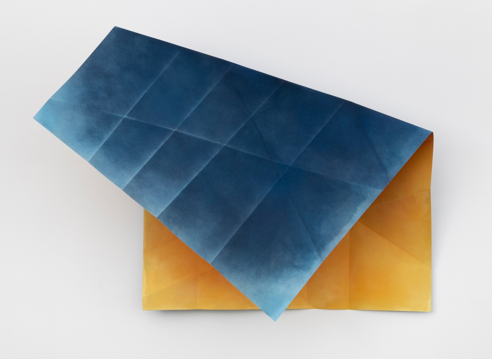 Alloys of Moonlight #9, 2023, paint on hand folded aluminum