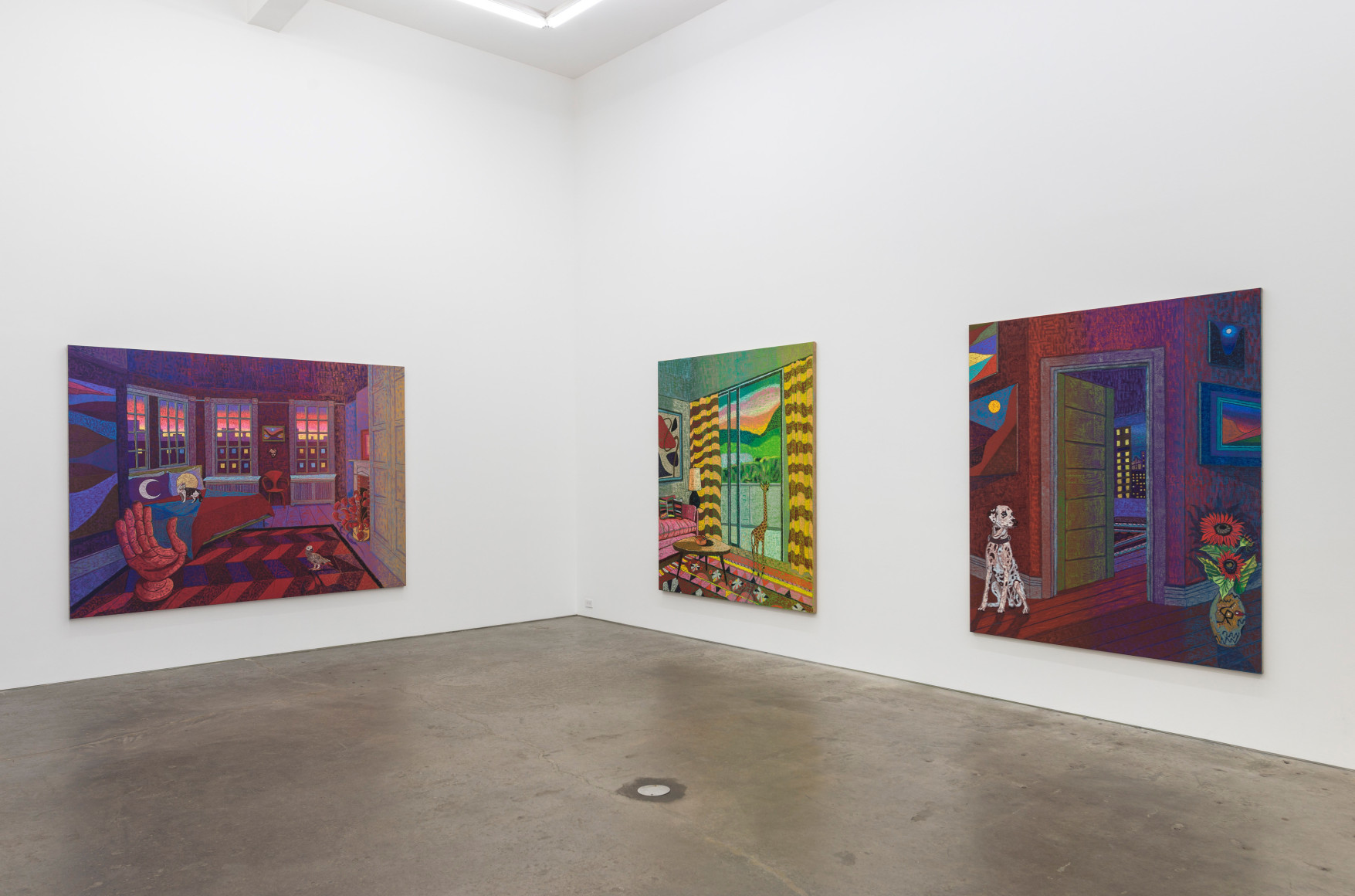 Installation view of Moon Salon, October 14 - November 13, 2021