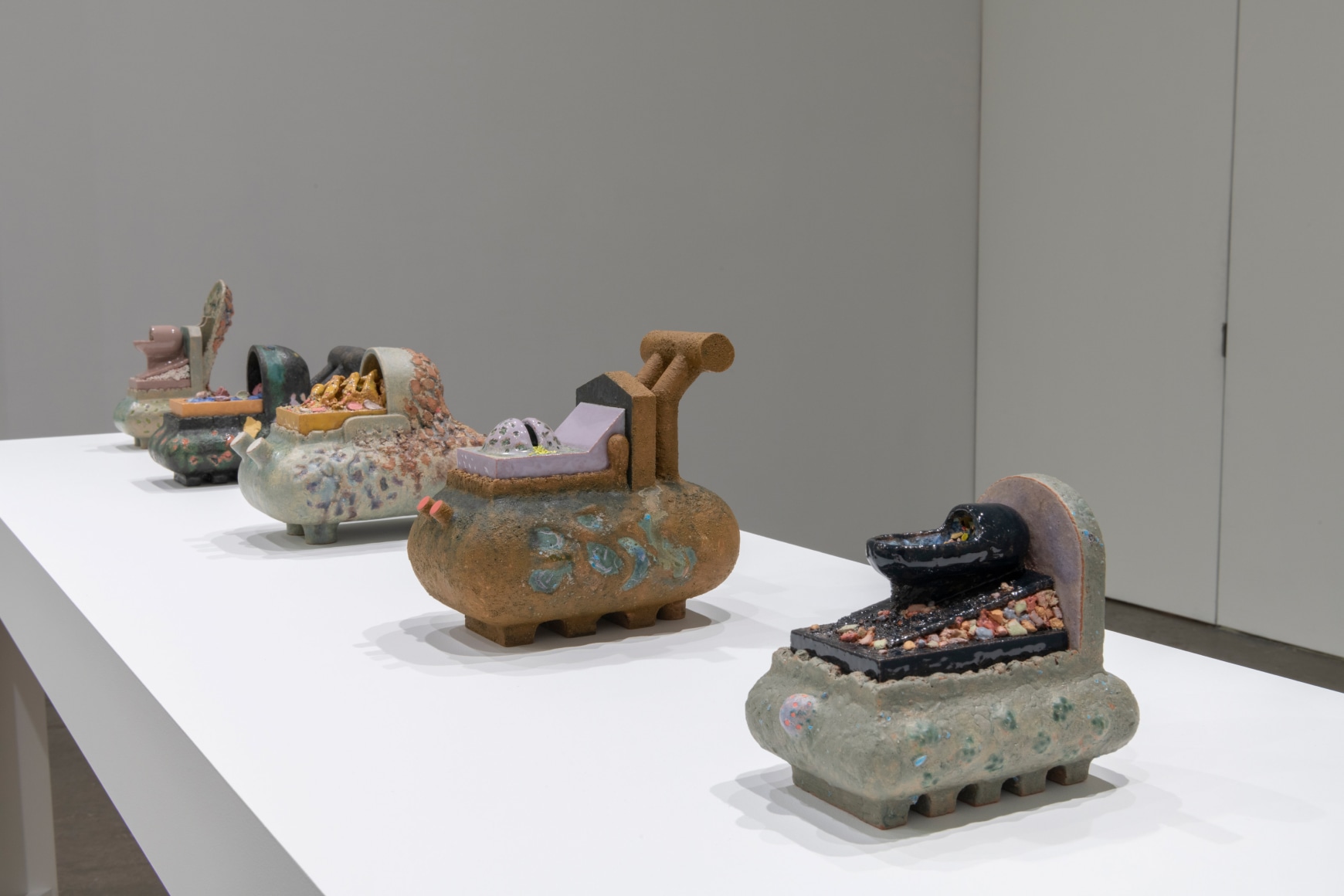 Installation view of Zachary Leener, Clock, go inside a stone, March 23 - April 22, 2023