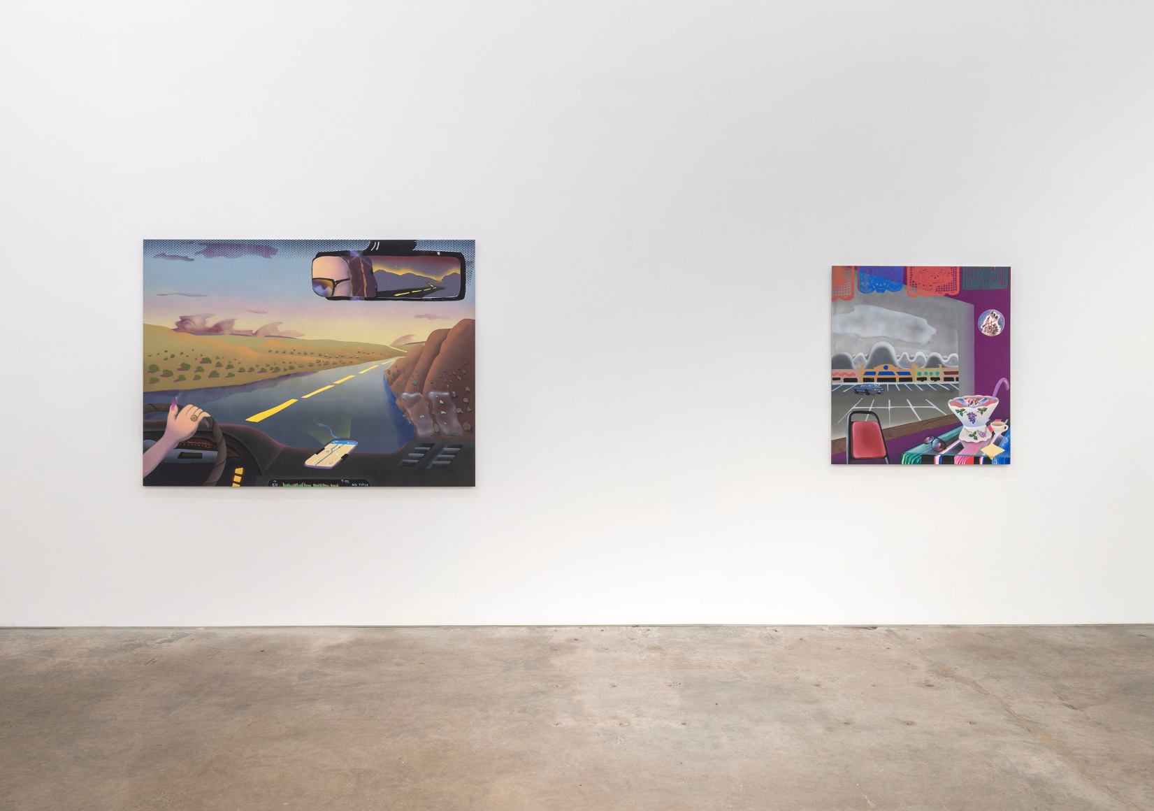 Melissa Brown, Between States, installation view at Derek Eller Gallery, New York 