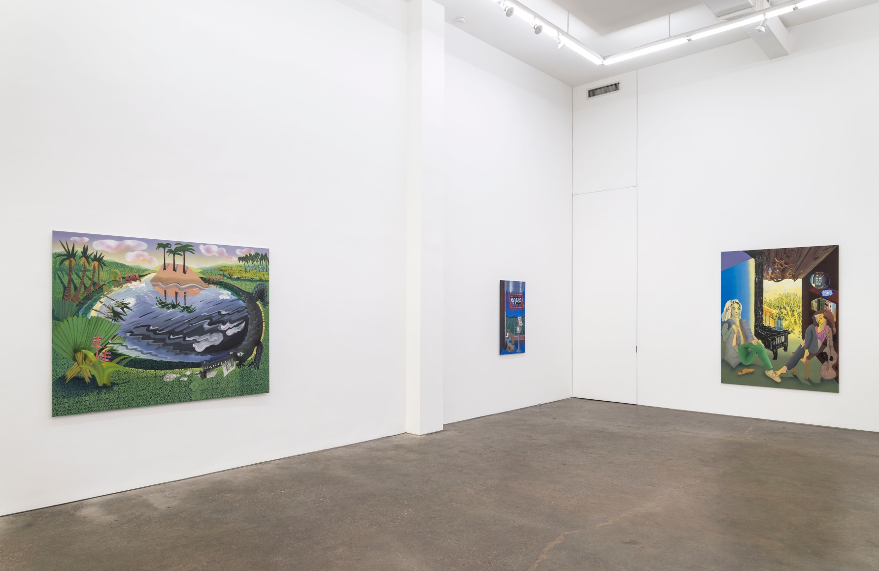 Melissa Brown, Between States, installation view at Derek Eller Gallery, New York 