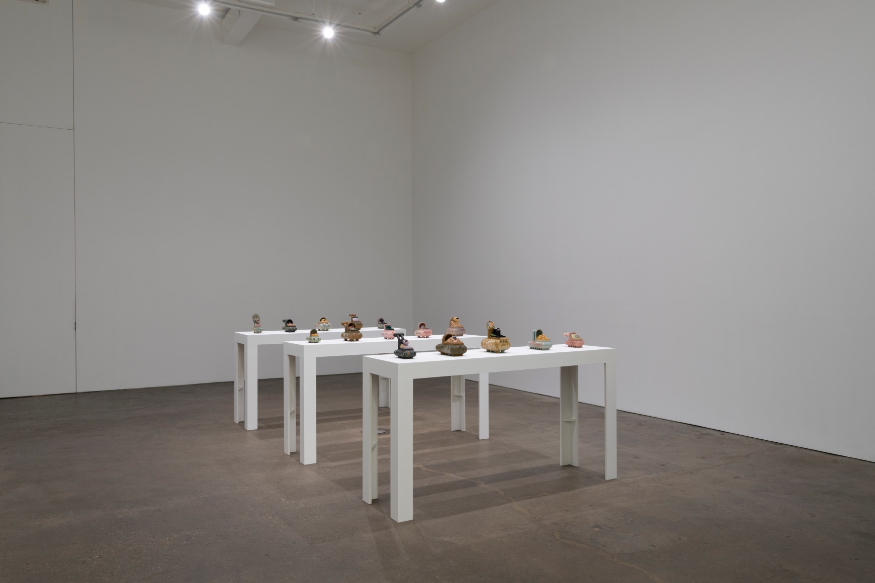 Installation view of Zachary Leener, Clock, go inside a stone, March 23 - April 22, 2023